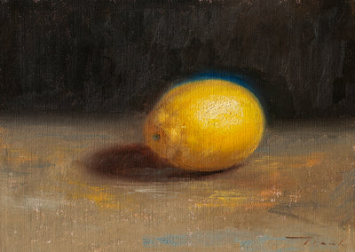 oil painting by McGarren Flack titled Undivided Lemon