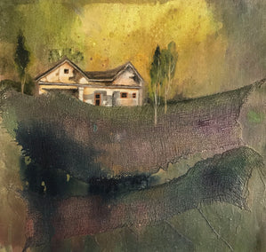 mixed media artwork by Mena Malgavkar titled Uncle's House