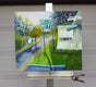 Original art for sale at UGallery.com | Elm Motel by Mitchell Freifeld | $700 | oil painting | 25' h x 28' w | thumbnail 3