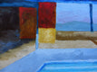 Original art for sale at UGallery.com | Stahl House by Mitchell Freifeld | $1,225 | oil painting | 22' h x 40' w | thumbnail 4