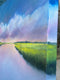 Original art for sale at UGallery.com | Marsh Creek Clouds by Nancy Hughes Miller | $2,875 | oil painting | 40' h x 30' w | thumbnail 2