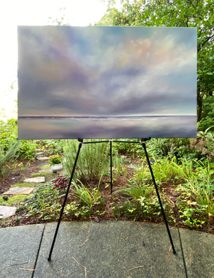 Shoreline Cloudscape by Nancy Hughes Miller |  Context View of Artwork 