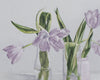 Original art for sale at UGallery.com | Pale Purple Tulips by Nicole Lamothe | $550 | oil painting | 11' h x 14' w | thumbnail 4