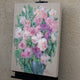 Original art for sale at UGallery.com | Pink and White Bliss by Oksana Johnson | $1,775 | oil painting | 28' h x 22' w | thumbnail 2