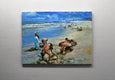 Original art for sale at UGallery.com | Sand Crab Competition by Onelio Marrero | $1,125 | oil painting | 18' h x 24' w | thumbnail 3