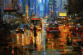 Original art for sale at UGallery.com | The Jaywalker by Onelio Marrero | $2,275 | oil painting | 24' h x 40' w | thumbnail 4