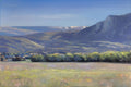 Original art for sale at UGallery.com | Montagne de Lure by Pascal Giroud | $425 | oil painting | 7.9' h x 11.8' w | thumbnail 1