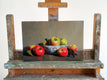 Original art for sale at UGallery.com | Pommes et Bol by Pascal Giroud | $425 | oil painting | 7.9' h x 11.8' w | thumbnail 3