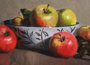 Pommes et Bol by Pascal Giroud |   Closeup View of Artwork 