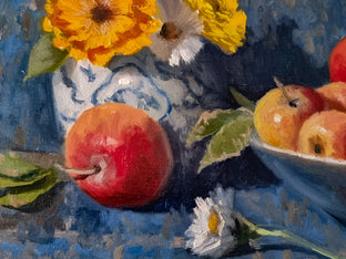 Pommes et Fleurs by Pascal Giroud |   Closeup View of Artwork 