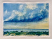 Original art for sale at UGallery.com | Blue Pacific by Patty Phan | $475 | watercolor painting | 10' h x 14' w | thumbnail 3