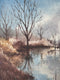 Original art for sale at UGallery.com | Coot Lake in the Fall by Patty Phan | $475 | watercolor painting | 14' h x 10' w | thumbnail 4