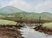 Original art for sale at UGallery.com | Mud Season by Patty Phan | $425 | watercolor painting | 9' h x 12' w | thumbnail 1