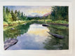 Original art for sale at UGallery.com | Wind River by Patty Phan | $575 | watercolor painting | 11' h x 16' w | thumbnail 3