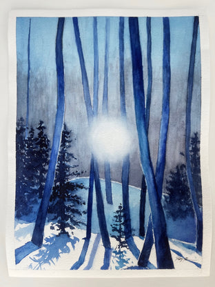 Winter Blues by Patty Phan |  Context View of Artwork 