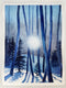 Original art for sale at UGallery.com | Winter Blues by Patty Phan | $425 | watercolor painting | 12' h x 9' w | thumbnail 3