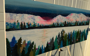 Allure of Alpenglow by Rebecca Klementovich |  Side View of Artwork 