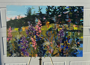 Lilac and Pines by Rebecca Klementovich |  Context View of Artwork 