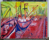 Original art for sale at UGallery.com | Big Ships by Robert Hofherr | $1,425 | acrylic painting | 22' h x 28' w | thumbnail 3