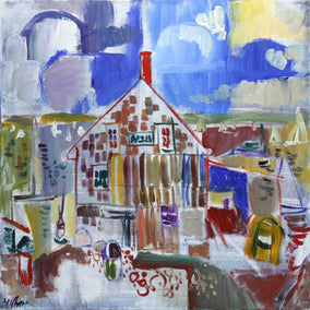 acrylic painting by Robert Hofherr titled Castine