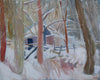 Original art for sale at UGallery.com | Myrtle Street Barn by Robert Hofherr | $1,375 | acrylic painting | 24' h x 30' w | thumbnail 1