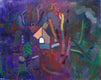 Original art for sale at UGallery.com | Nemorum Domi by Robert Hofherr | $1,375 | acrylic painting | 24' h x 30' w | thumbnail 1