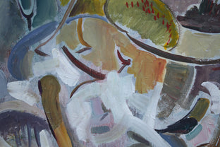 Pond with Fallen Tree by Robert Hofherr |   Closeup View of Artwork 