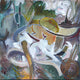 Original art for sale at UGallery.com | Pond with Fallen Tree by Robert Hofherr | $1,100 | acrylic painting | 24' h x 24' w | thumbnail 1