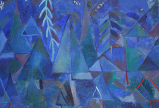 Starlight on Pines by Robert Hofherr |   Closeup View of Artwork 