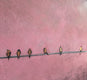 Original art for sale at UGallery.com | Rose Colored Sky by Sally Adams | $3,200 | acrylic painting | 24' h x 48' w | thumbnail 4