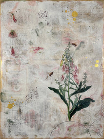 mixed media artwork by Shannon Amidon titled Foxglove