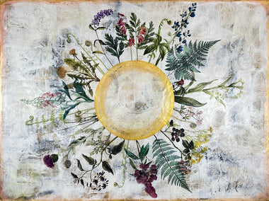 mixed media artwork by Shannon Amidon titled Garden Spells