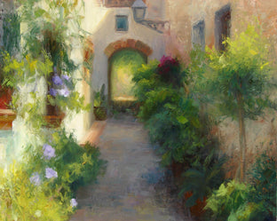 Marbella Alley by Sherri Aldawood |   Closeup View of Artwork 