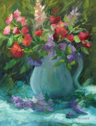 Sweet Peas and Bougainvillea by Sherri Aldawood |  Artwork Main Image 