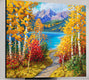 Original art for sale at UGallery.com | Magical Maroon Bells by Stanislav Sidorov | $6,000 | oil painting | 48' h x 60' w | thumbnail 3