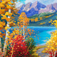 Original art for sale at UGallery.com | Magical Maroon Bells by Stanislav Sidorov | $6,000 | oil painting | 48' h x 60' w | thumbnail 4