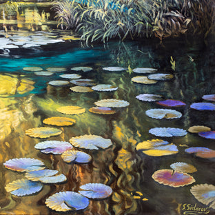 Secret Pond by Stanislav Sidorov |   Closeup View of Artwork 