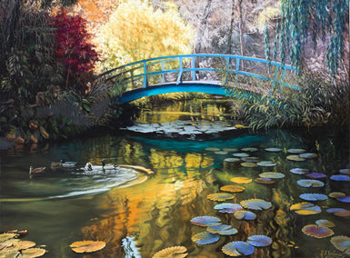 oil painting by Stanislav Sidorov titled Secret Pond