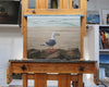 Original art for sale at UGallery.com | Seagull on a Rock by Steve Boggs | $500 | oil painting | 16' h x 20' w | thumbnail 3