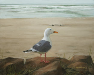 Seagull on a Rock by Steve Boggs |  Artwork Main Image 