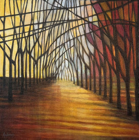 acrylic painting by Theresa Andreas-O'Leary titled Peaceful Path