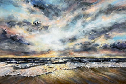 oil painting by Tiffany Blaise titled Language of the Sky