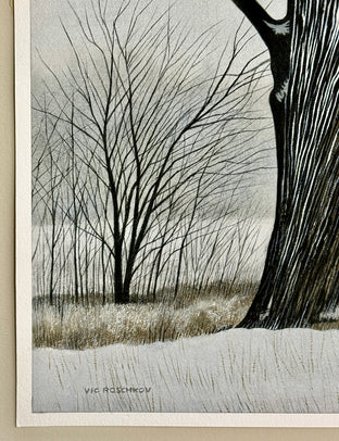 Edge of Winter by Vic Roschkov |  Side View of Artwork 