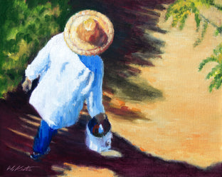 Spring Shadows and Straw Hat by Warren Keating |  Artwork Main Image 