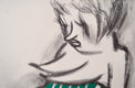 Original art for sale at UGallery.com | Mina by Yana Medow | $2,550 | charcoal drawing | 36.2' h x 28.7' w | thumbnail 4