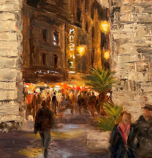 Evening in Rome by Yangzi Xu |   Closeup View of Artwork 