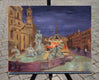 Original art for sale at UGallery.com | Holiday Magic at Piazza Navona by Yangzi Xu | $700 | oil painting | 16' h x 20' w | thumbnail 3