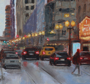 Twilight in the Loop by Yangzi Xu |   Closeup View of Artwork 