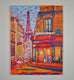 Original art for sale at UGallery.com | Le Recrutement Cafe by Zelie Alice | $1,750 | acrylic painting | 31.5' h x 23.7' w | thumbnail 3