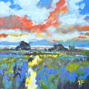 acrylic painting by Kip Decker titled View of the Marsh